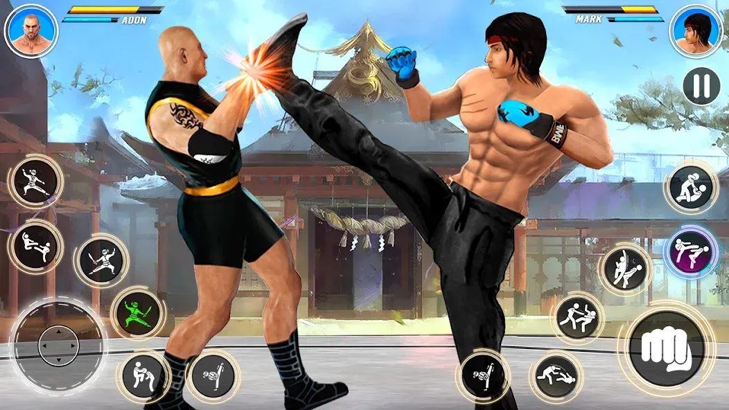 Скачать взлом Kung Fu karate: Fighting Games  [МОД Unlocked] — полная версия apk на Андроид screen 3