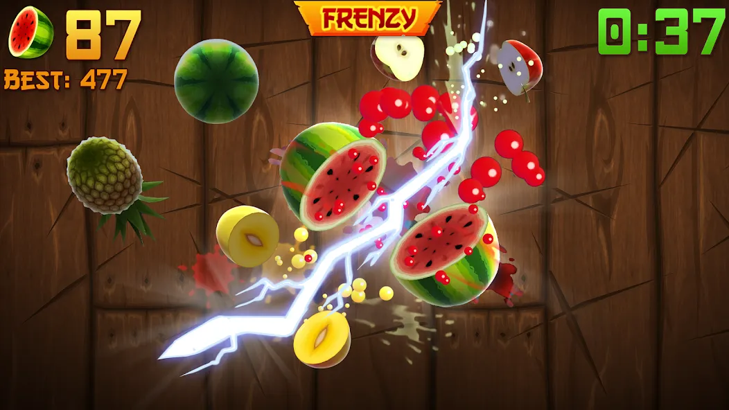 Взломанная Fruit Ninja® (Фрут Ниндзя)  [МОД Бесконечные монеты] — стабильная версия apk на Андроид screen 1