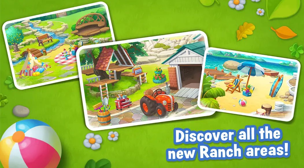 Взломанная Ranch Adventures: Amazing Matc  [МОД Unlimited Money] — последняя версия apk на Андроид screen 2