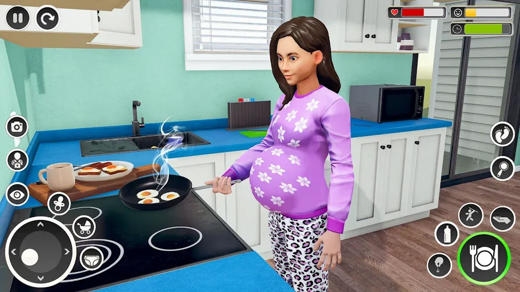 Скачать взломанную Pregnant Mom Simulator Games  [МОД Menu] — последняя версия apk на Андроид screen 1