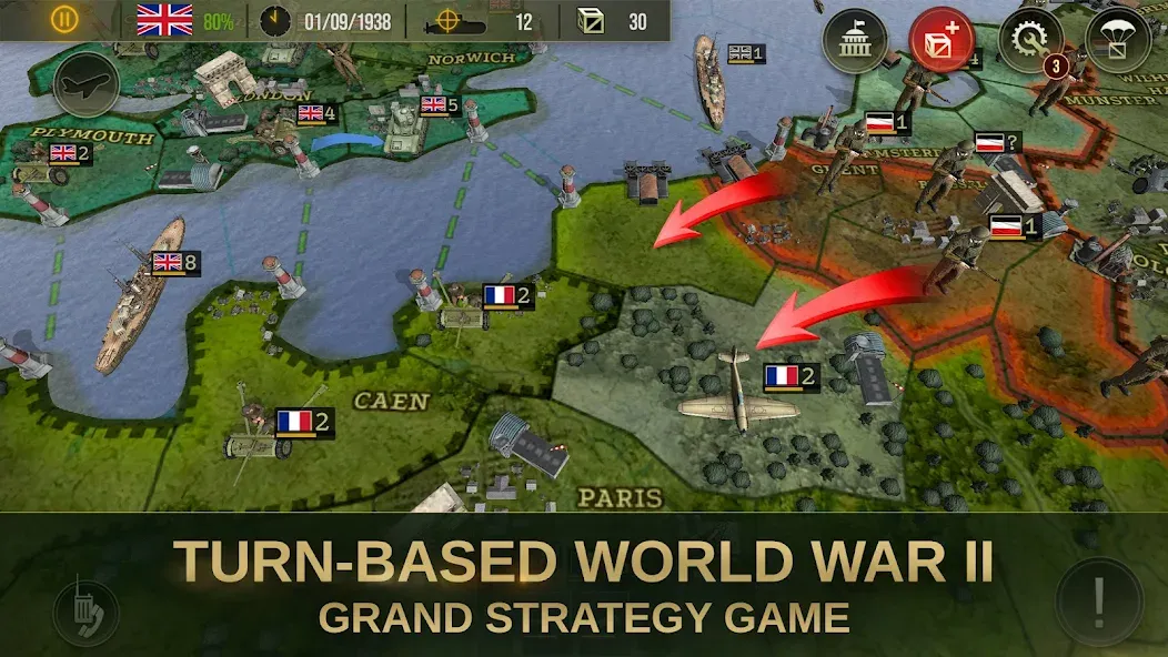 Скачать взломанную Strategy&Tactics 2: WWII  [МОД Много денег] — стабильная версия apk на Андроид screen 1