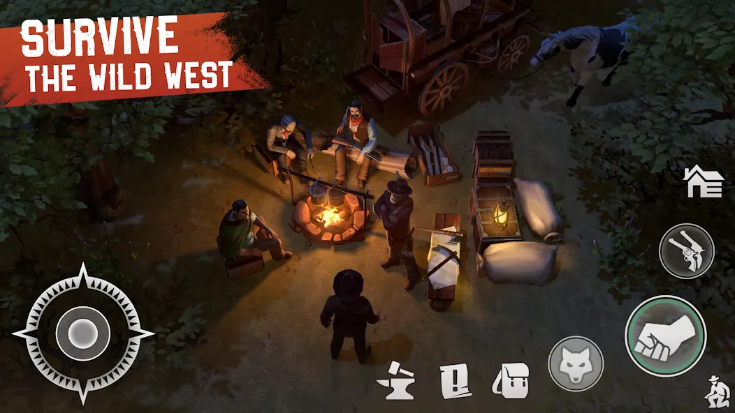 Скачать взлом Westland Survival: Cowboy Game (Вестланд Сурвайвал)  [МОД Много монет] — полная версия apk на Андроид screen 3