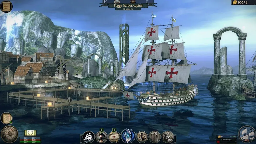 Скачать взломанную Pirates Flag－Open-world RPG (Темпест)  [МОД Unlocked] — полная версия apk на Андроид screen 4