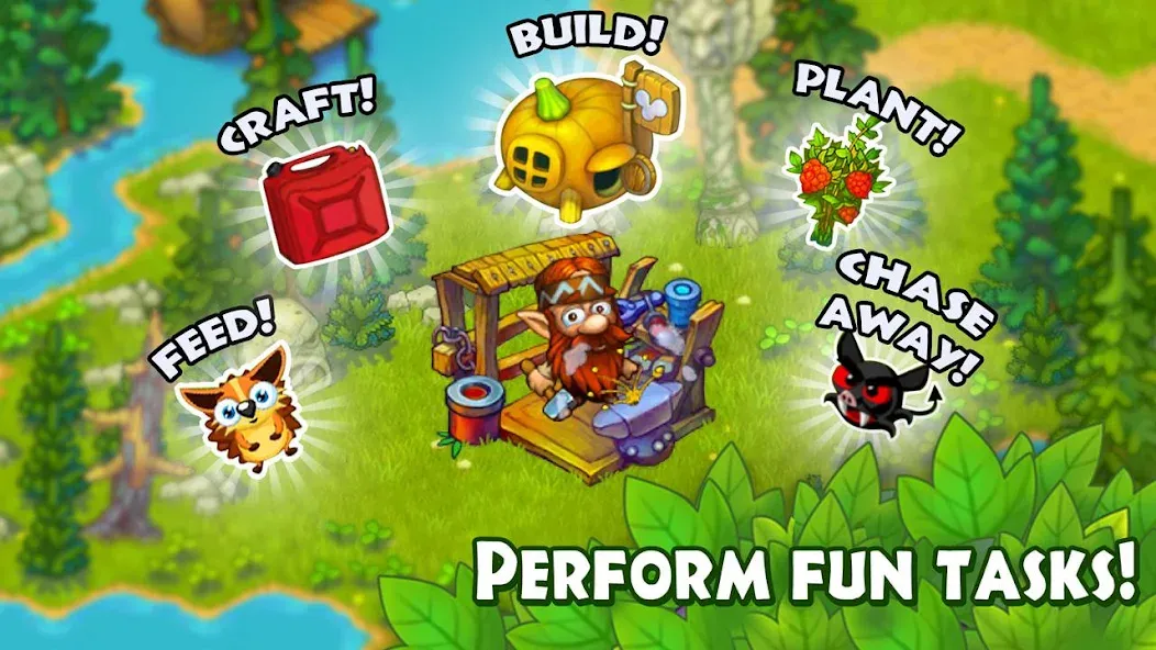 Скачать взломанную Animal Village: Forest Ranch  [МОД Menu] — последняя версия apk на Андроид screen 4