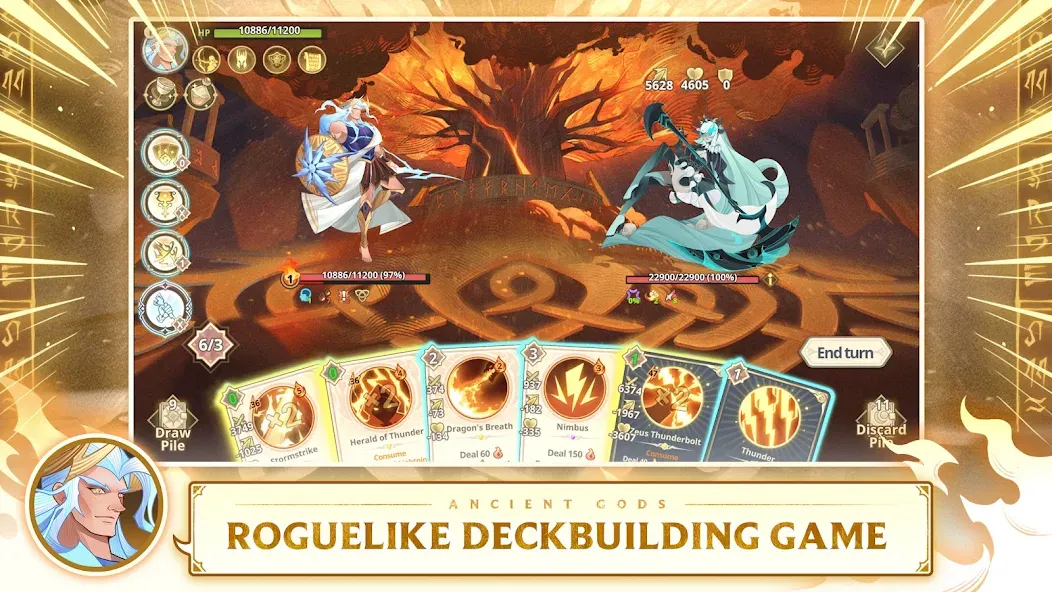 Скачать взломанную Ancient Gods: Card Battle RPG (Эншент Годс)  [МОД Unlocked] — последняя версия apk на Андроид screen 2