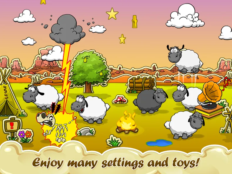 Взлом Clouds & Sheep  [МОД Menu] — последняя версия apk на Андроид screen 3