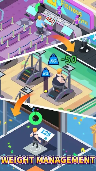 Взлом Fitness Club Tycoon (Фитнес Клуб Тайкун)  [МОД Unlimited Money] — последняя версия apk на Андроид screen 1