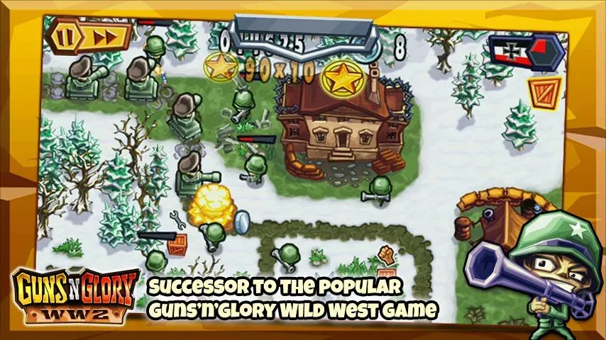 Взлом Guns'n'Glory WW2  [МОД Бесконечные деньги] — стабильная версия apk на Андроид screen 1