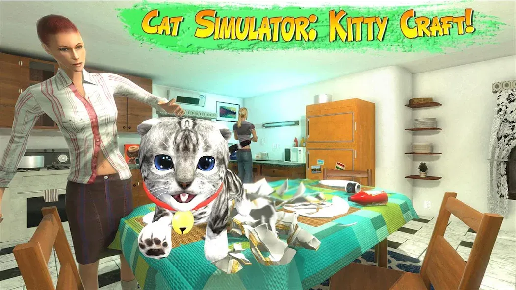 Скачать взломанную Cat Simulator : Kitty Craft (Симулятор кота)  [МОД Mega Pack] — полная версия apk на Андроид screen 1