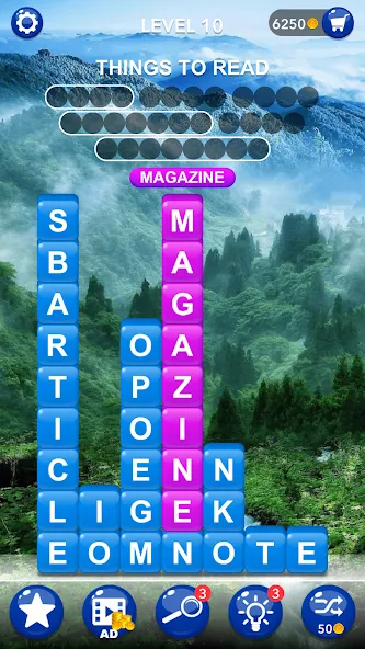 Взломанная Word Tiles :Hidden Word Search  [МОД Меню] — последняя версия apk на Андроид screen 2