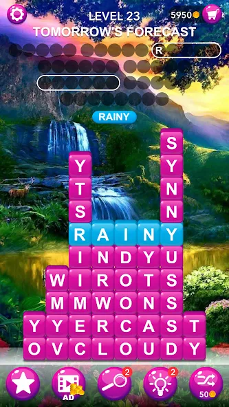 Взломанная Word Tiles :Hidden Word Search  [МОД Меню] — последняя версия apk на Андроид screen 3