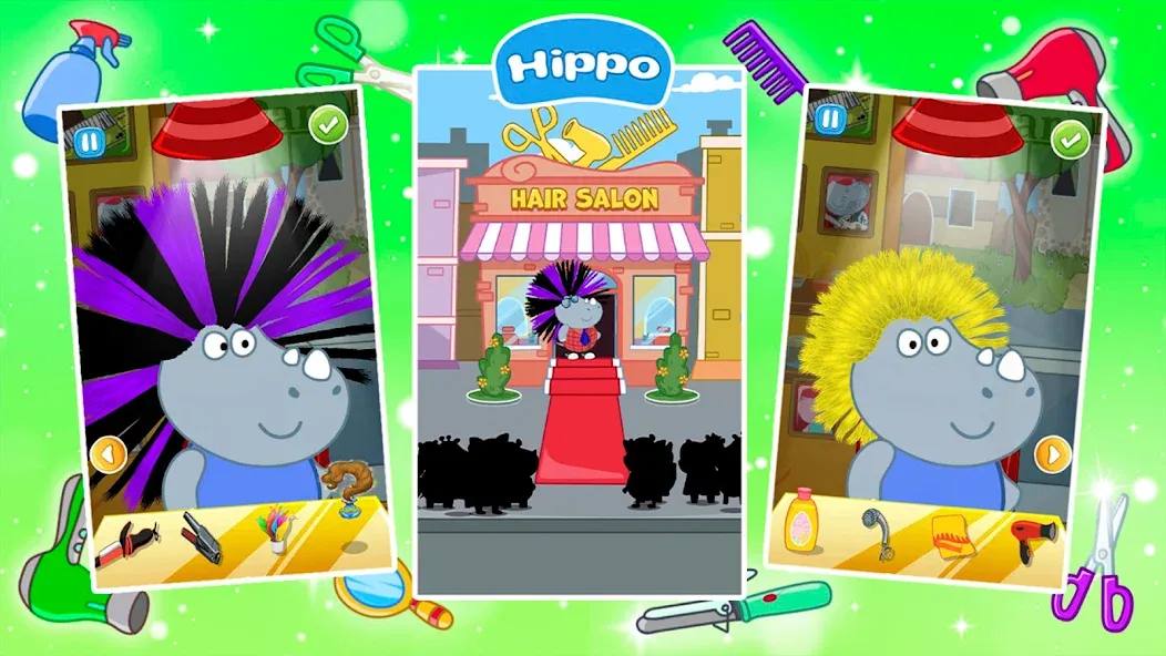 Скачать взломанную Hair Salon: Fashion Games  [МОД Mega Pack] — стабильная версия apk на Андроид screen 3