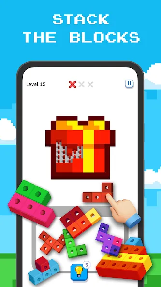 Взломанная Blockin' Color — Block Puzzle  [МОД Много монет] — последняя версия apk на Андроид screen 1