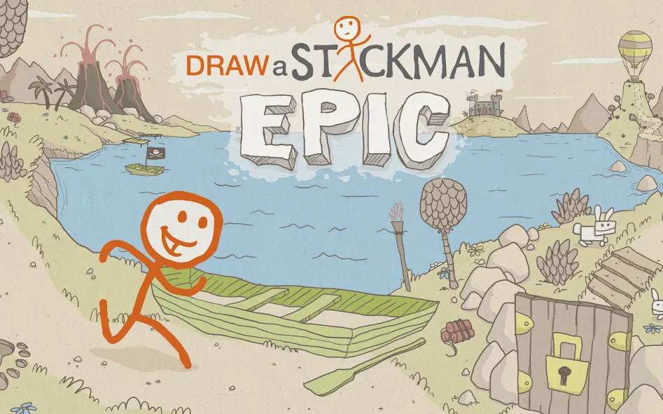 Взлом Draw a Stickman: EPIC Free (Нарисуй палочного человечка)  [МОД Mega Pack] — последняя версия apk на Андроид screen 1