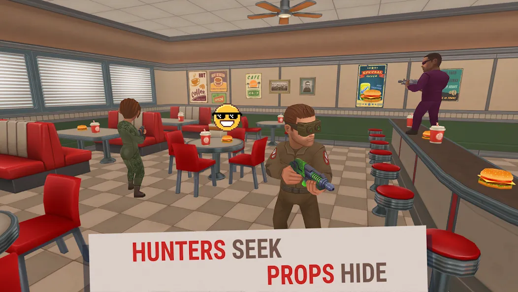 Скачать взломанную Hide Online — Hunters vs Props (Хайд Онлайн)  [МОД Menu] — стабильная версия apk на Андроид screen 2