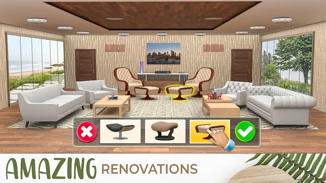 Скачать взломанную My Home Makeover Design: Games (Мой дизайн ремонта дома)  [МОД Unlocked] — полная версия apk на Андроид screen 4