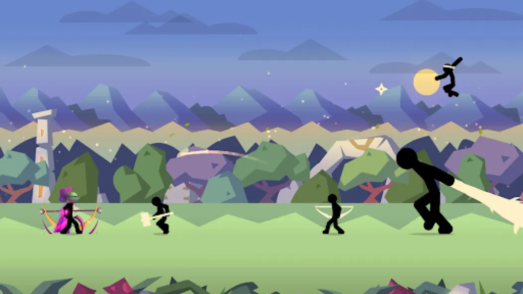 Взломанная Stick Fight: Shadow Archer (Стк Файт)  [МОД Много монет] — стабильная версия apk на Андроид screen 2