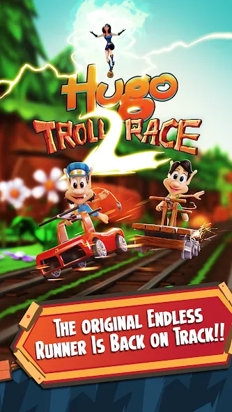 Взлом Hugo Troll Race 2: Rail Rush (Хуго Тролл Гонка 2)  [МОД Mega Pack] — полная версия apk на Андроид screen 1