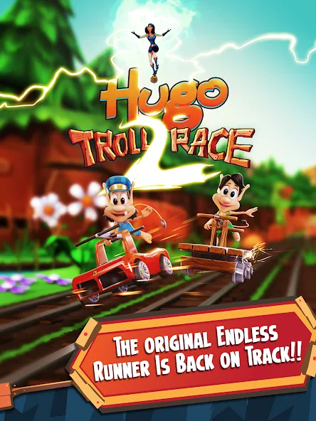 Взлом Hugo Troll Race 2: Rail Rush (Хуго Тролл Гонка 2)  [МОД Mega Pack] — полная версия apk на Андроид screen 5