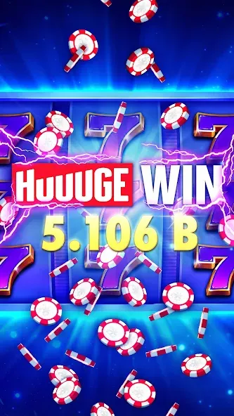 Скачать взломанную Huuuge Casino Slots Vegas 777 (Хьюдж Казино Слотс Вегас 777)  [МОД Меню] — полная версия apk на Андроид screen 5