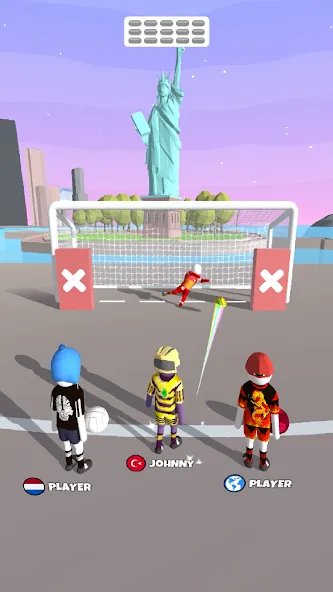 Взломанная Goal Party — Soccer Freekick (Гоал Парти)  [МОД Много монет] — полная версия apk на Андроид screen 2