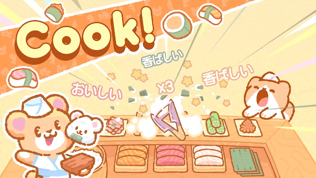 Скачать взлом Kuma Sushi Bar  [МОД Unlocked] — полная версия apk на Андроид screen 2