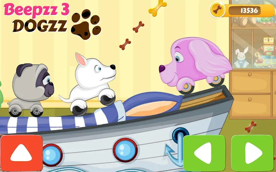 Взломанная Racing games for kids — Dogs  [МОД Меню] — последняя версия apk на Андроид screen 1