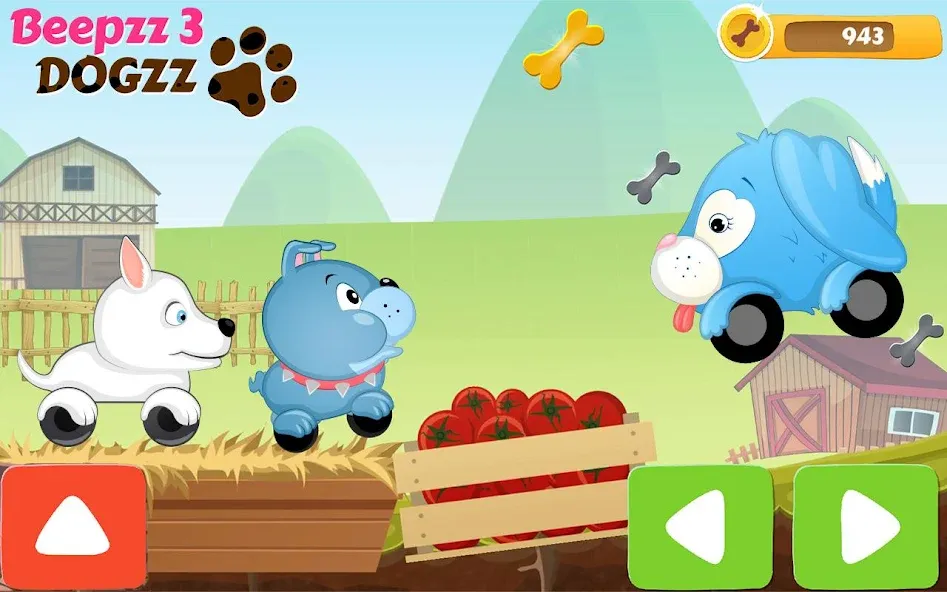 Взломанная Racing games for kids — Dogs  [МОД Меню] — последняя версия apk на Андроид screen 2