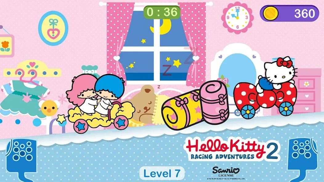 Взломанная Hello Kitty games — car game  [МОД Бесконечные деньги] — полная версия apk на Андроид screen 4