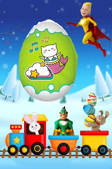 Взломанная Surprise Eggs — Toddler games  [МОД Mega Pack] — полная версия apk на Андроид screen 4