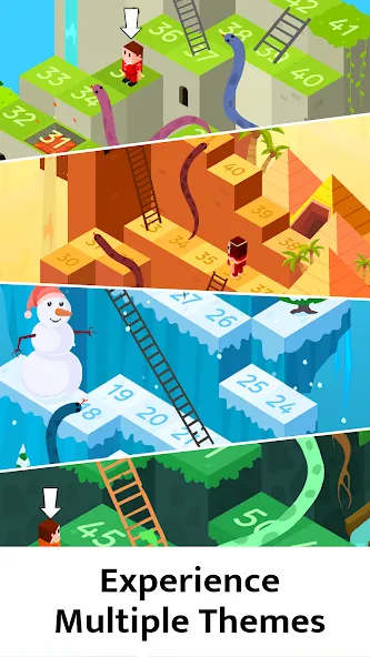 Взломанная Snakes and Ladders Board Games  [МОД Меню] — последняя версия apk на Андроид screen 2