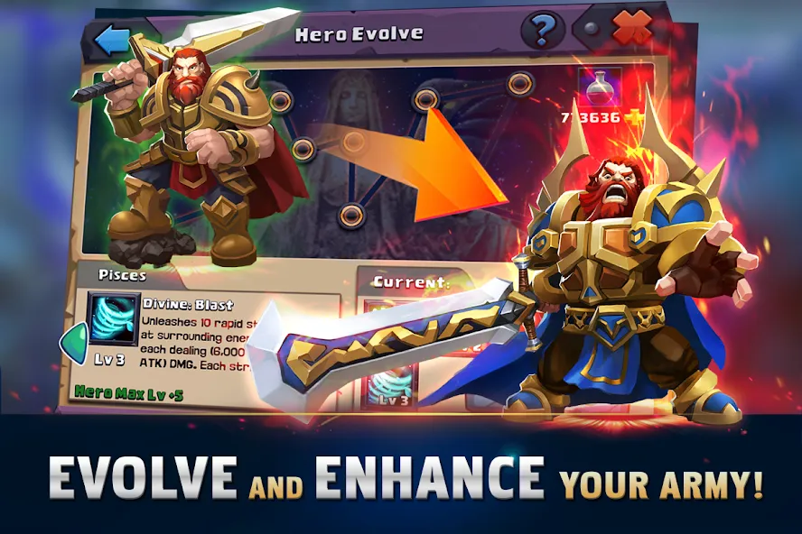 Взломанная Clash of Lords 2: Guild Castle (Клэш оф Лордс 2)  [МОД Меню] — последняя версия apk на Андроид screen 3