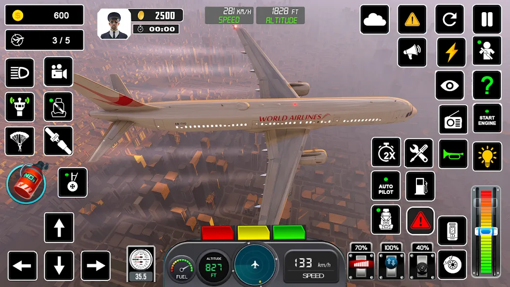 Взлом Pilot Flight Simulator Games  [МОД Unlimited Money] — полная версия apk на Андроид screen 2