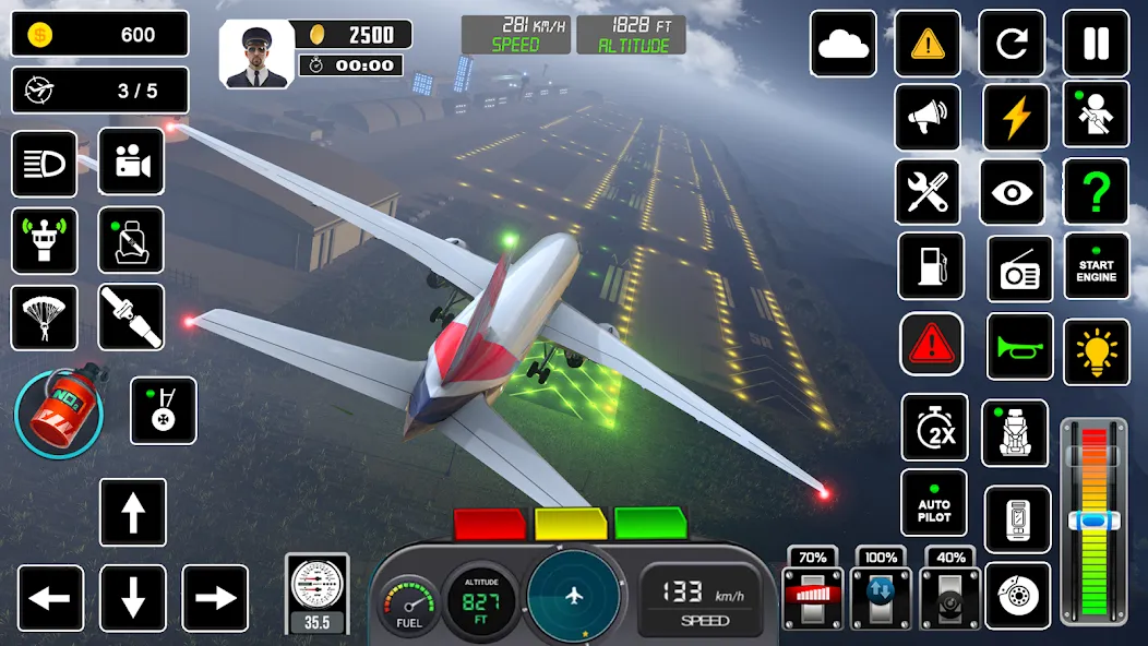 Взлом Pilot Flight Simulator Games  [МОД Unlimited Money] — полная версия apk на Андроид screen 3