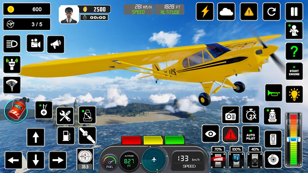 Взлом Pilot Flight Simulator Games  [МОД Unlimited Money] — полная версия apk на Андроид screen 5