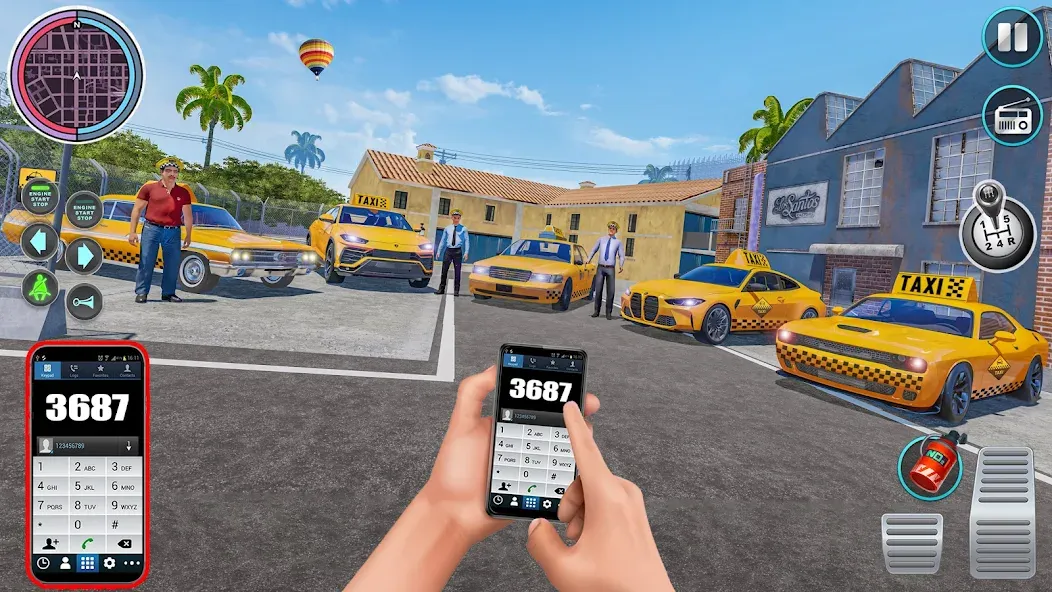 Взломанная City Taxi Driving: Taxi Games  [МОД Menu] — последняя версия apk на Андроид screen 2