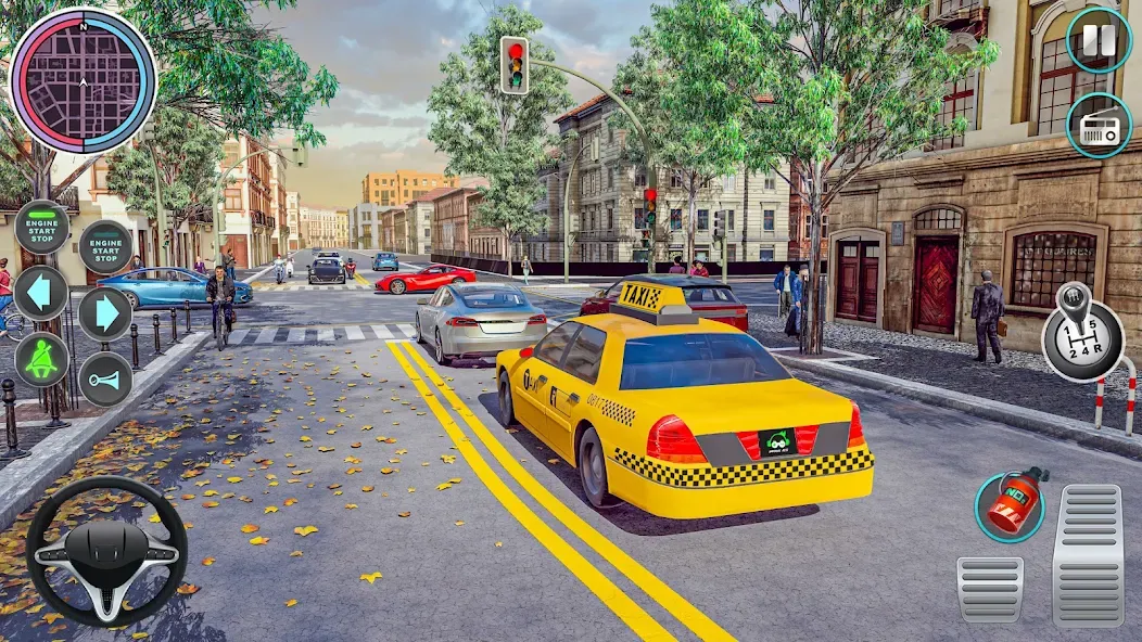 Взломанная City Taxi Driving: Taxi Games  [МОД Menu] — последняя версия apk на Андроид screen 5