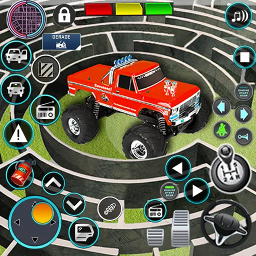 Взломанная Monster Truck Maze Puzzle Game  [МОД Бесконечные монеты] — стабильная версия apk на Андроид screen 1