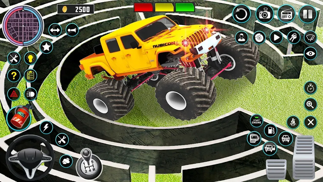 Взломанная Monster Truck Maze Puzzle Game  [МОД Бесконечные монеты] — стабильная версия apk на Андроид screen 2