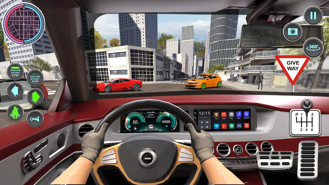 Взлом Modern Car Driving School Game  [МОД Mega Pack] — последняя версия apk на Андроид screen 2