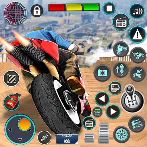 Взломанная Mega Ramp Bike Stunts Games 3D  [МОД Бесконечные деньги] — последняя версия apk на Андроид screen 1