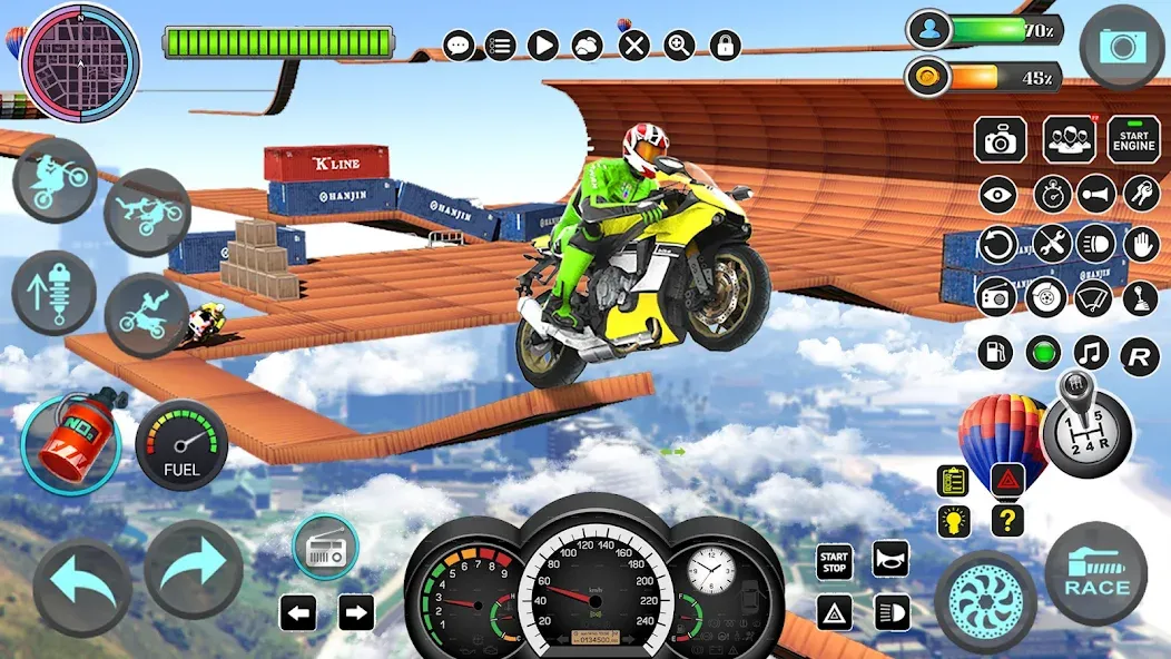 Взломанная Mega Ramp Bike Stunts Games 3D  [МОД Бесконечные деньги] — последняя версия apk на Андроид screen 5