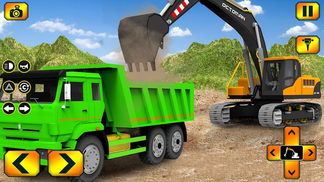 Скачать взломанную Sand Excavator Simulator Games  [МОД Mega Pack] — последняя версия apk на Андроид screen 1