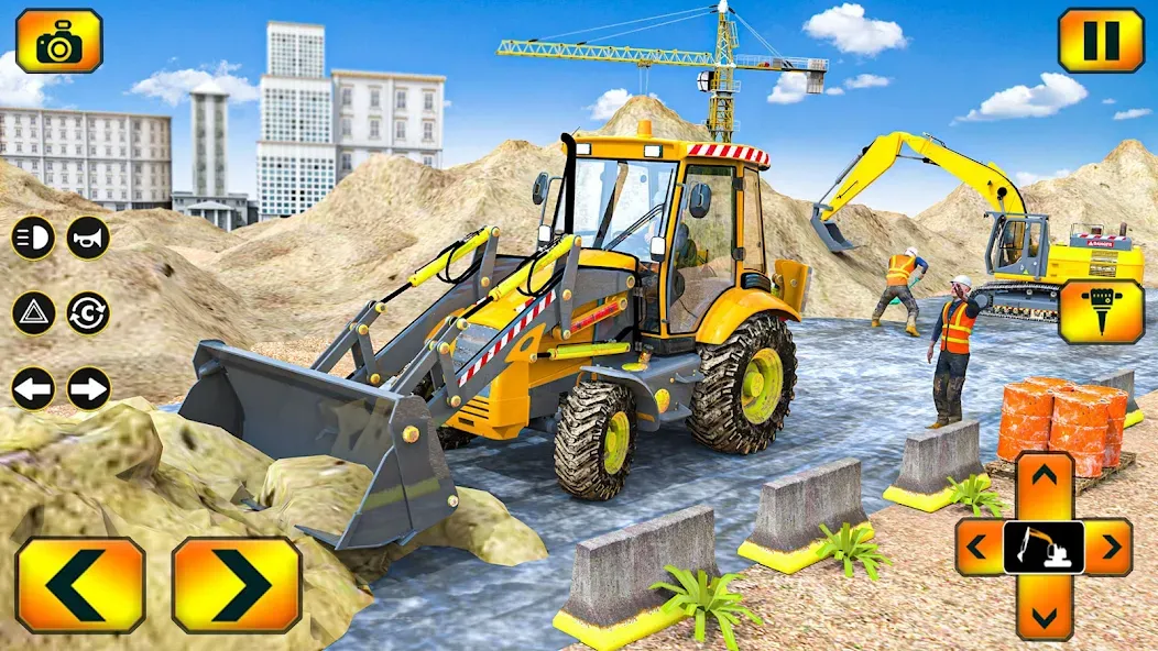 Скачать взломанную Sand Excavator Simulator Games  [МОД Mega Pack] — последняя версия apk на Андроид screen 4