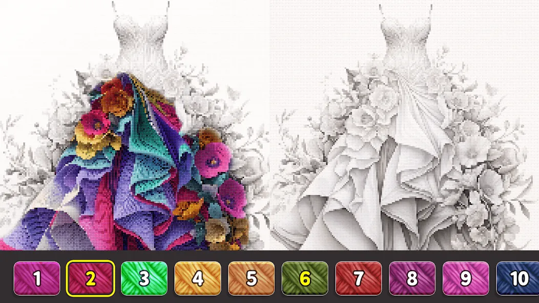 Взломанная Cross Stitch: Color by Number  [МОД Много монет] — последняя версия apk на Андроид screen 2