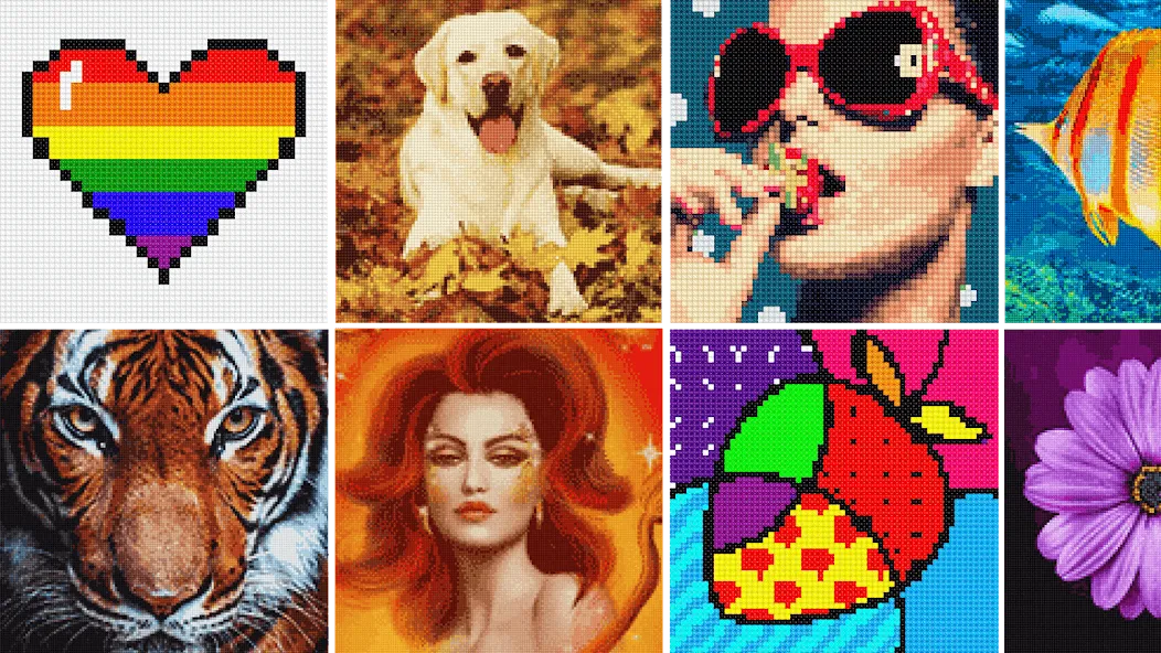 Взломанная Cross Stitch: Color by Number  [МОД Много монет] — последняя версия apk на Андроид screen 4