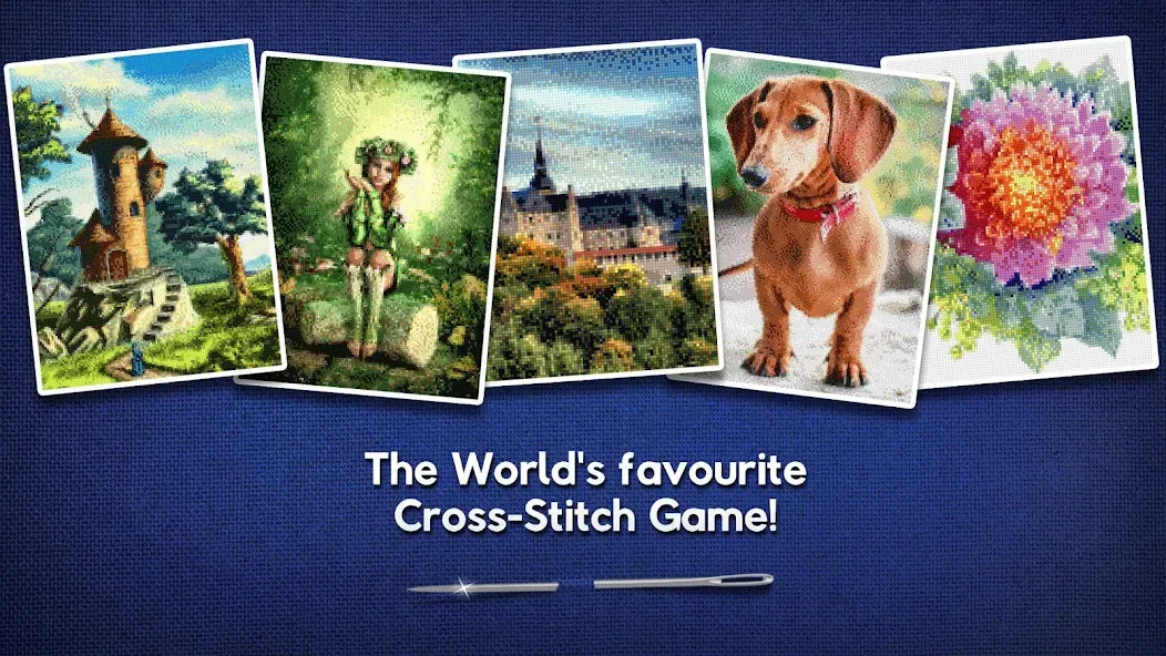 Взломанная Cross-Stitch World (Кросс)  [МОД Бесконечные деньги] — полная версия apk на Андроид screen 1