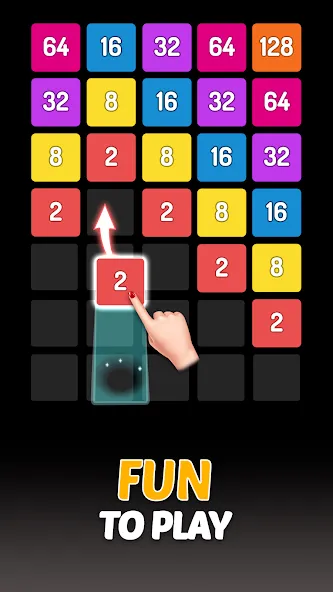 Скачать взлом X2 Blocks — 2048 Number Game (Блоки)  [МОД Много денег] — стабильная версия apk на Андроид screen 1