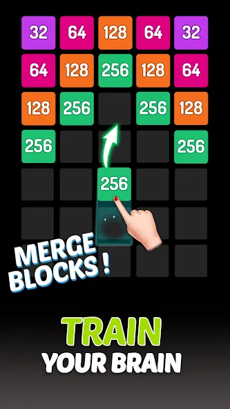 Скачать взлом X2 Blocks — 2048 Number Game (Блоки)  [МОД Много денег] — стабильная версия apk на Андроид screen 2