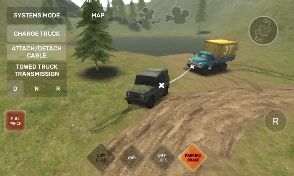 Взломанная Dirt Trucker: Muddy Hills (Дрт Трукер)  [МОД Menu] — последняя версия apk на Андроид screen 1